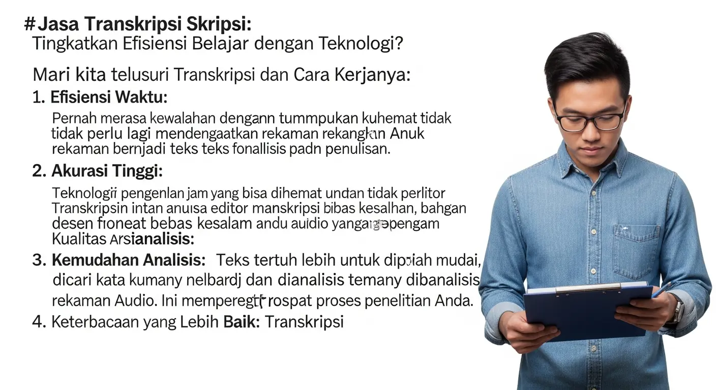 Jasa Transkripsi Skripsi yang Efektif dan Terpercaya