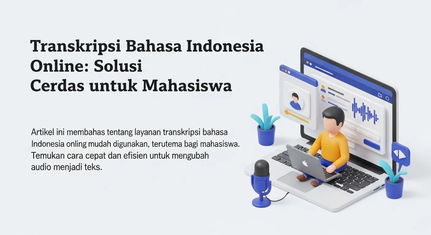 Transkripsi Bahasa Indonesia Online: Solusi Cerdas untuk Mahasiswa