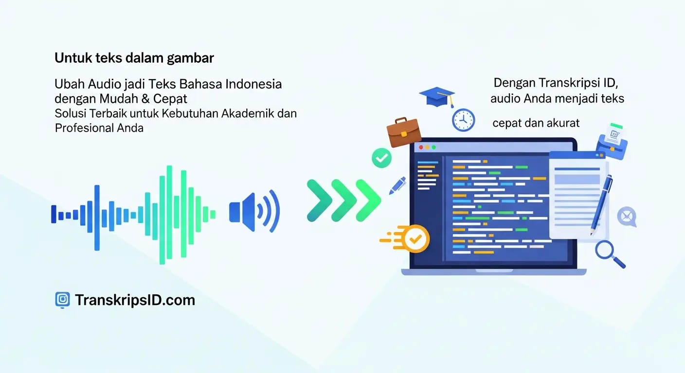 Konversi Audio ke Teks Bahasa Indonesia yang Mudah dan Efisien