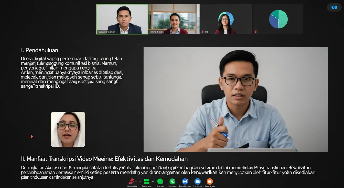 Transkripsi Video Meeting Online: Efektivitas dan Kemudahan