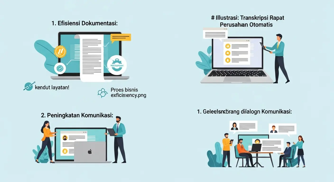 Jasa Transkrip Rapat Perusahaan: Manfaat Menggunakan Layanan Otomatis