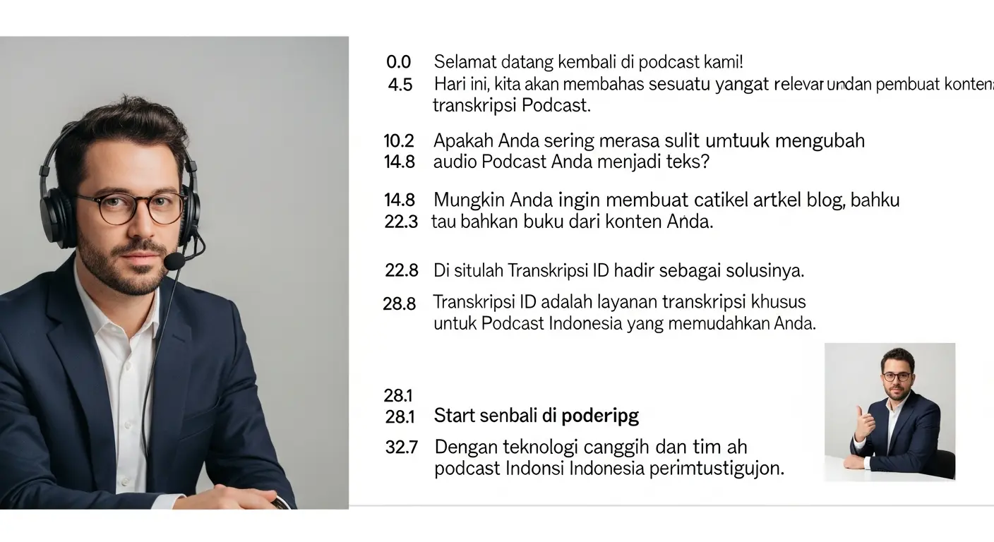 Transkripsi Podcast Indonesia: Mengubah Audio Menjadi Teks dengan Mudah