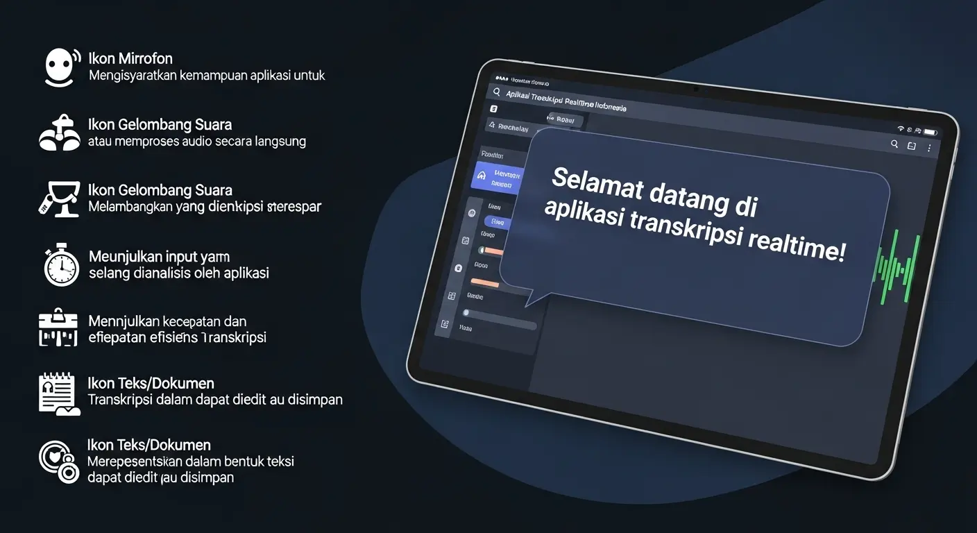 Aplikasi Transkripsi Realtime Indonesia: Memudahkan Pembuatan Transkripsi Otomatis