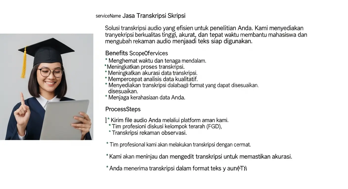 Jasa Transkripsi Skripsi: Solusi Transkripsi Audio dengan Mudah
