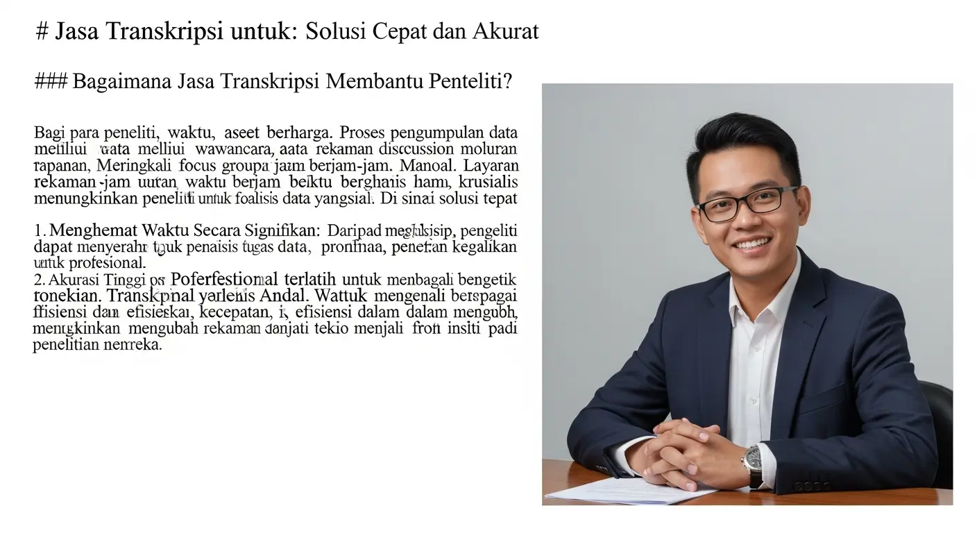 Jasa Transkripsi untuk Peneliti: Solusi Cepat dan Akurat