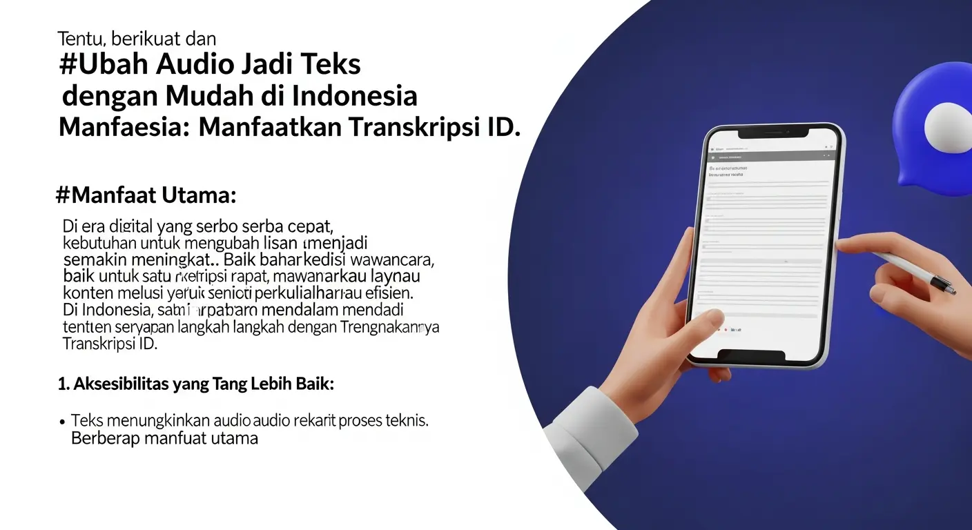 Manfaat dan Cara Upload Audio Jadi Teks di Indonesia