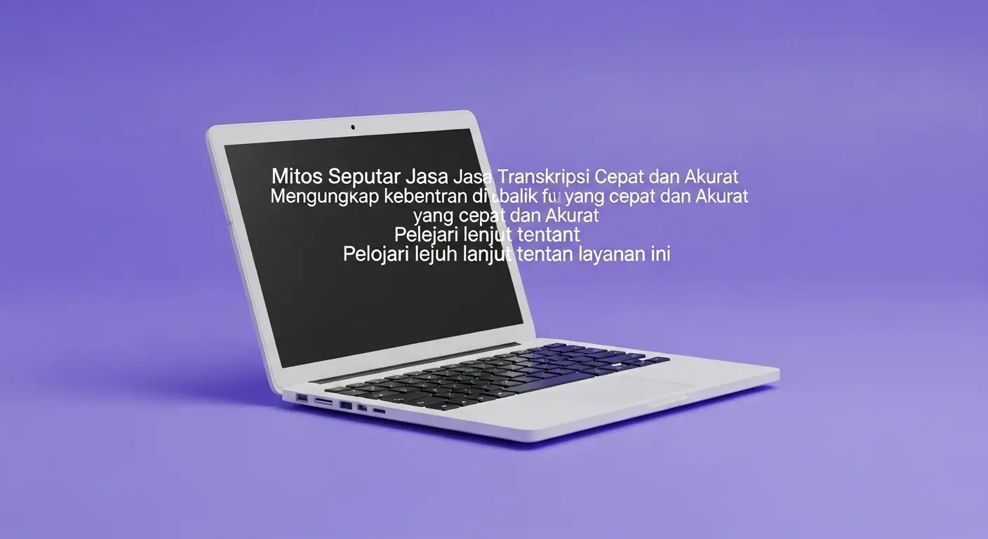 Mitos Seputar Jasa Transkripsi Cepat dan Akurat