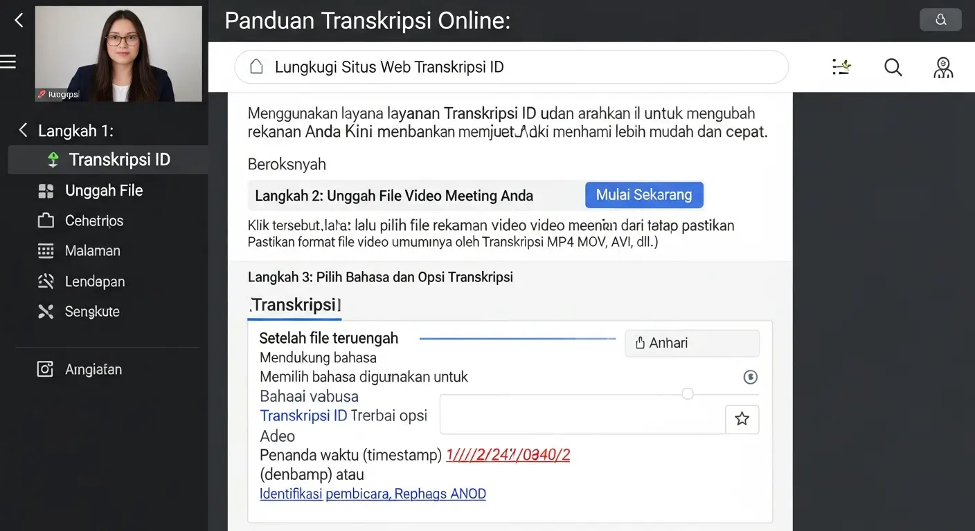 Transkripsi Video Meeting Online: Panduan Langkah-demi-Langkah