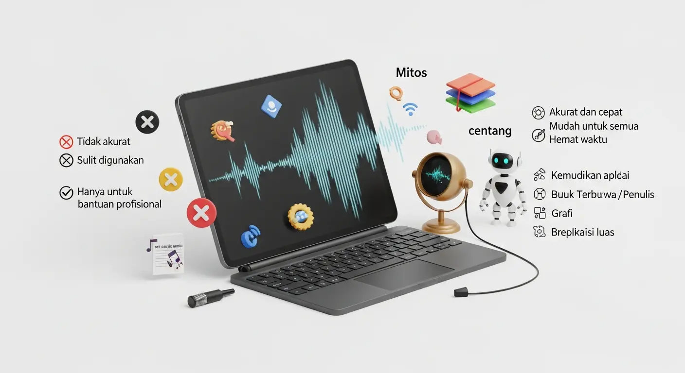 Mitos Transkripsi Otomatis: Mengubah Audio ke Teks Secara Mudah