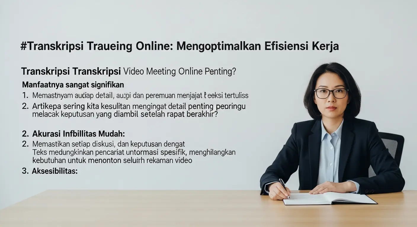 Transkripsi Video Meeting Online: Mengoptimalkan Efisiensi Kerja