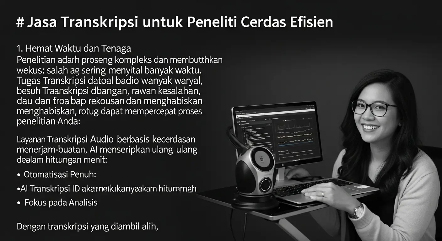 Jasa Transkripsi untuk Peneliti: Solusi Cerdas Efisien