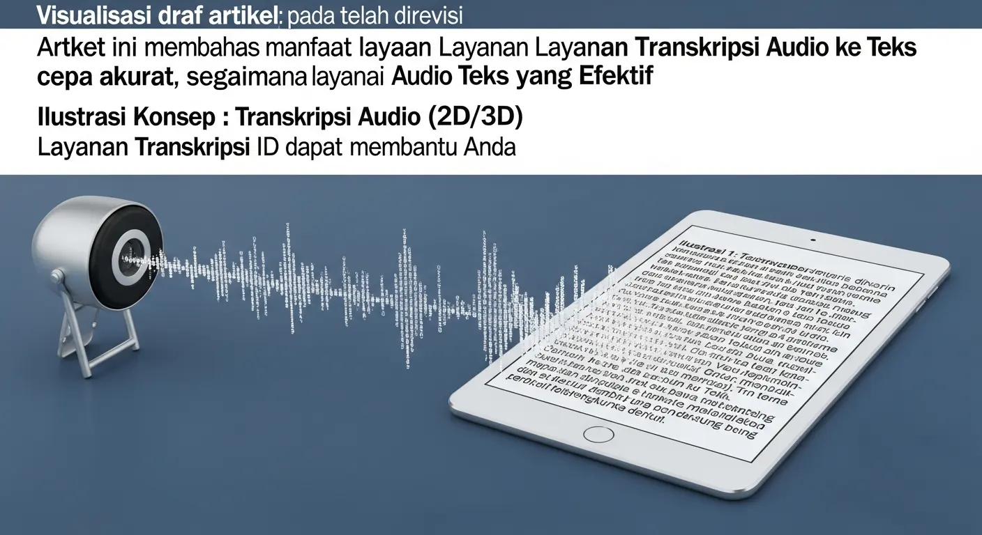 Pembuatan Layanan Transkripsi Audio ke Teks yang Efektif