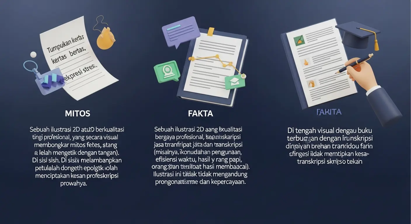 Mitos dan Fakta Jasa Transkripsi Skripsi