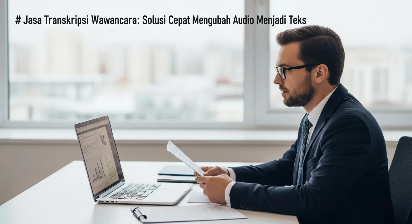 Jasa Transkripsi Wawancara: Solusi Cepat Mengubah Audio Menjadi Teks