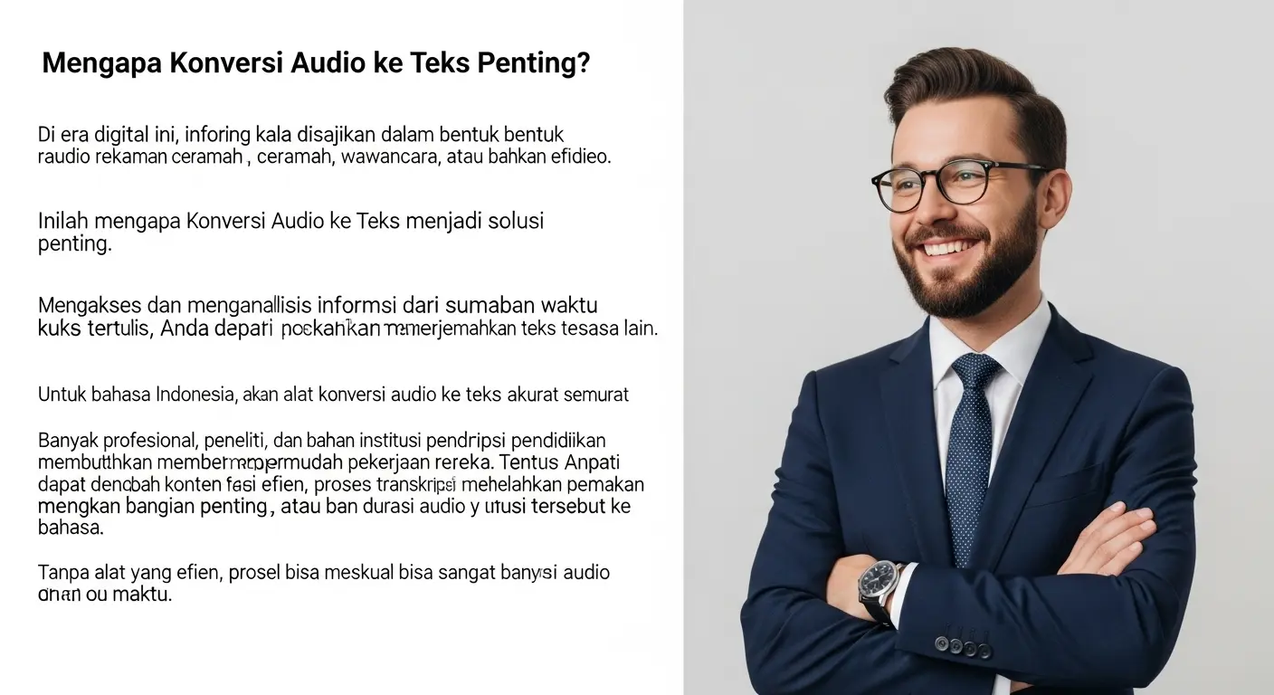 Konversi Audio ke Teks Bahasa Indonesia: Memudahkan Transkripsi Otomatis