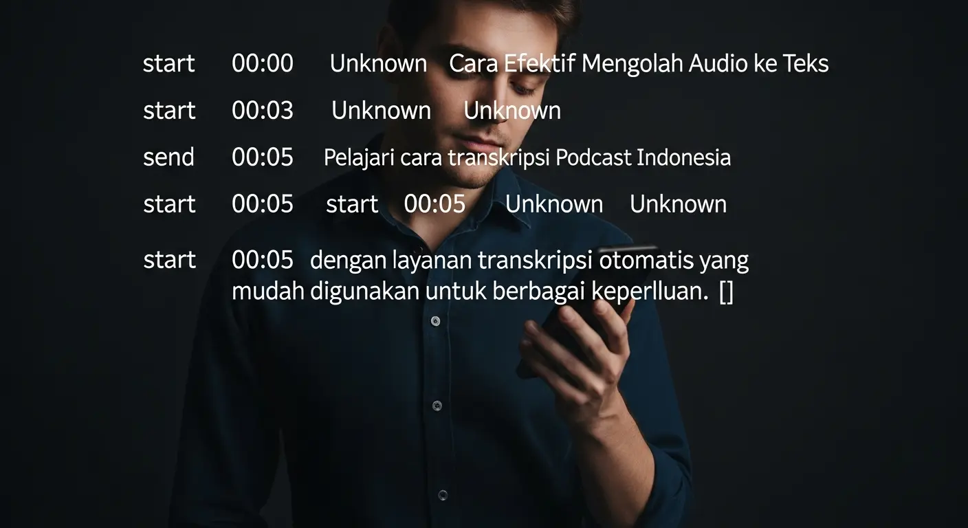 Transkripsi Podcast Indonesia: Cara Efektif Mengolah Audio ke Teks