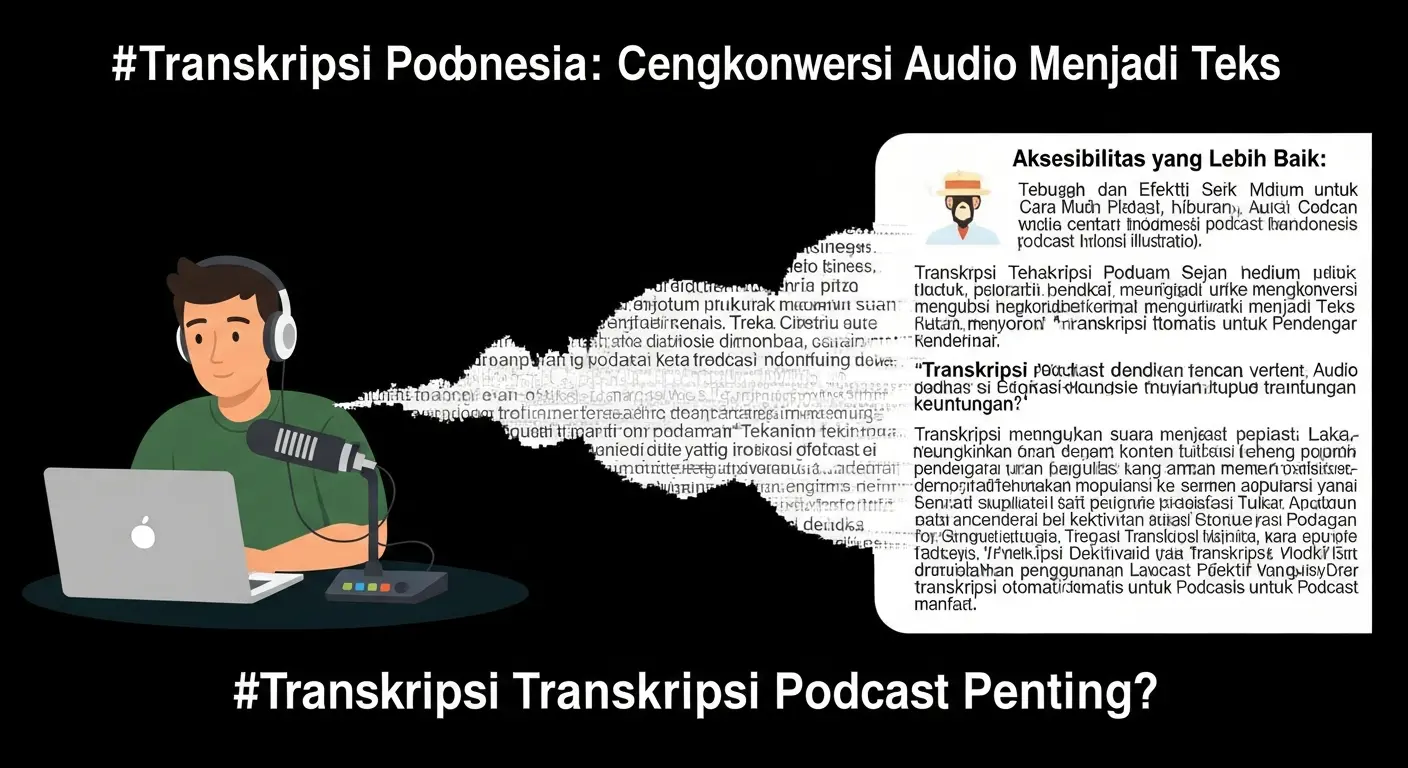 Transkripsi Podcast Indonesia: Cara Mudah dan Efektif Mengkonversi Audio Menjadi Teks