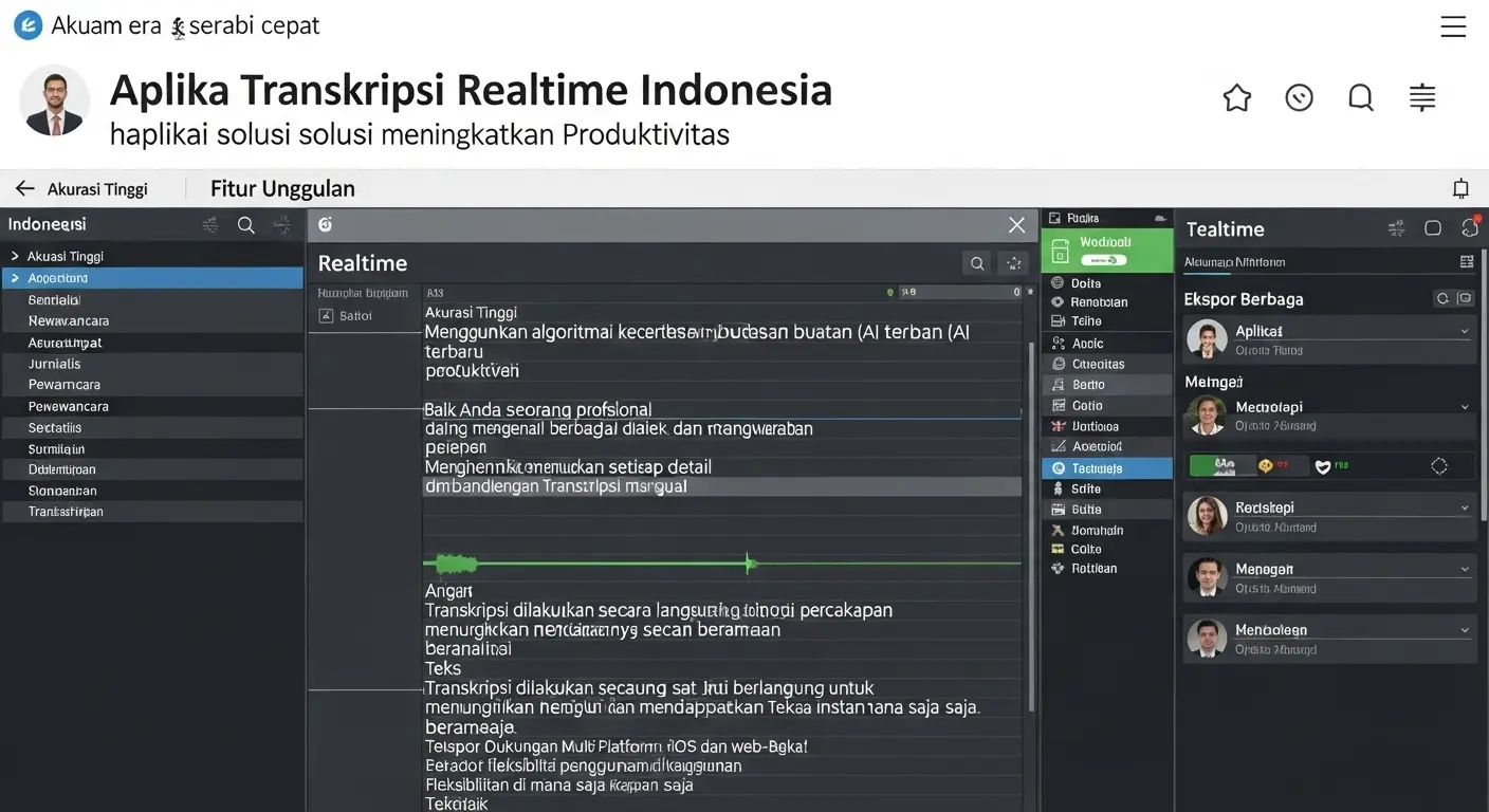 Aplikasi Transkripsi Realtime Indonesia: Solusi Cerdas untuk Meningkatkan Produktivitas