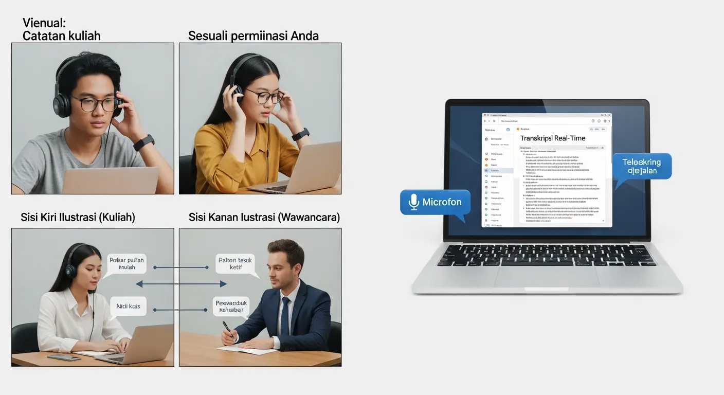 Pemanfaatan Aplikasi Transkripsi Real-Time di Indonesia