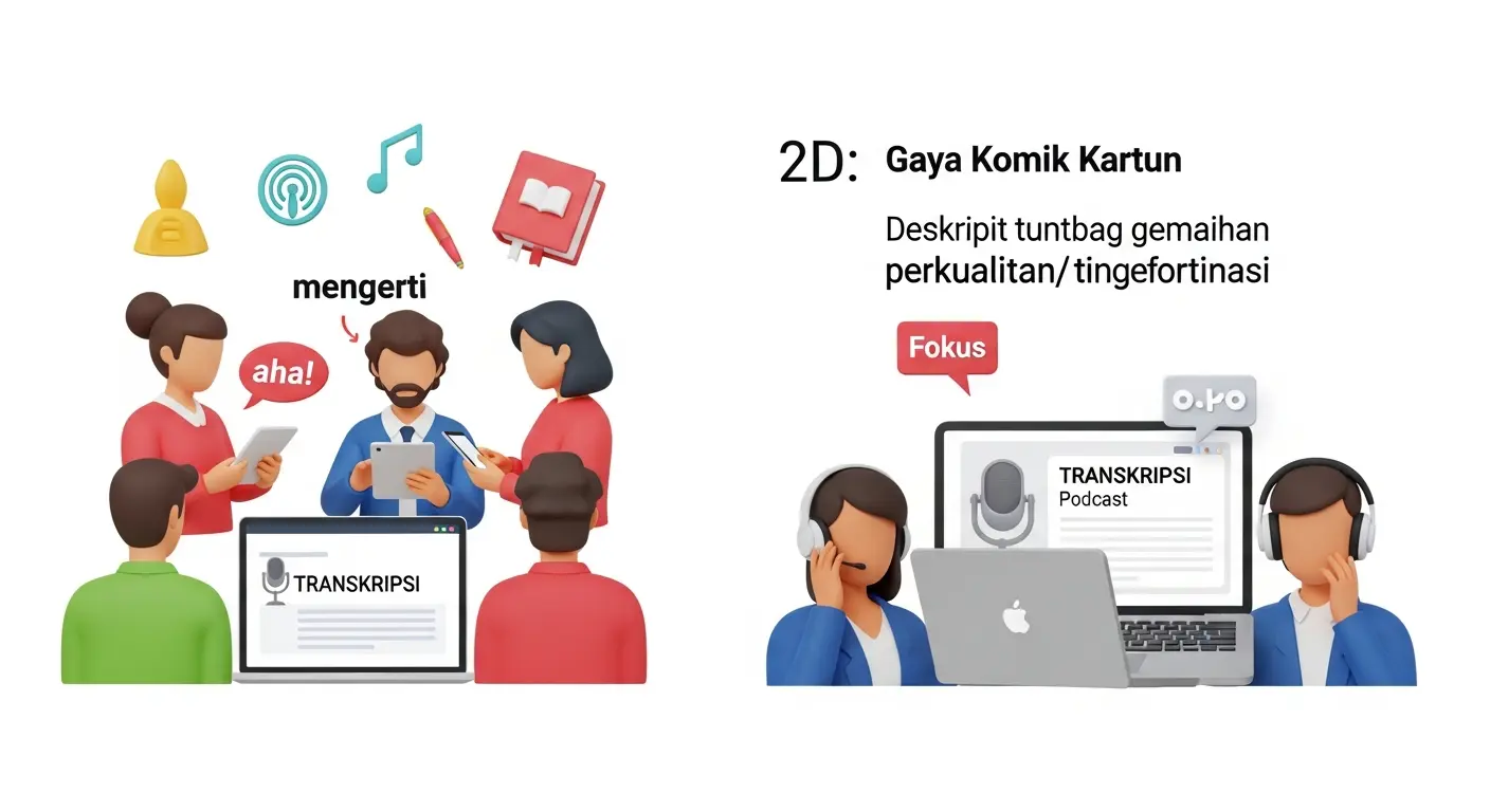 Transkripsi Podcast Indonesia: Memudahkan Mahasiswa
