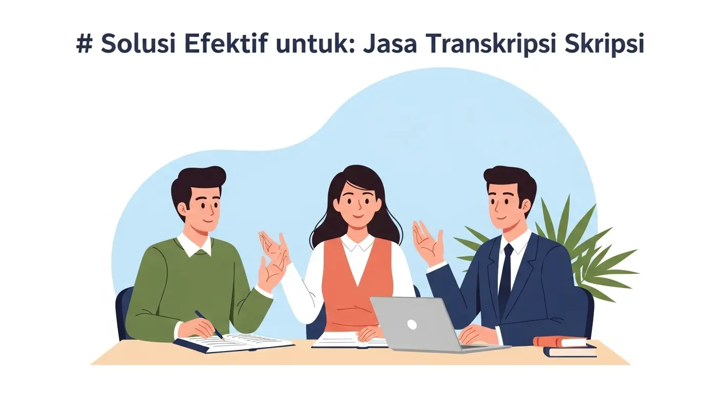Jasa Transkripsi Skripsi: Solusi Efektif untuk Mahasiswa