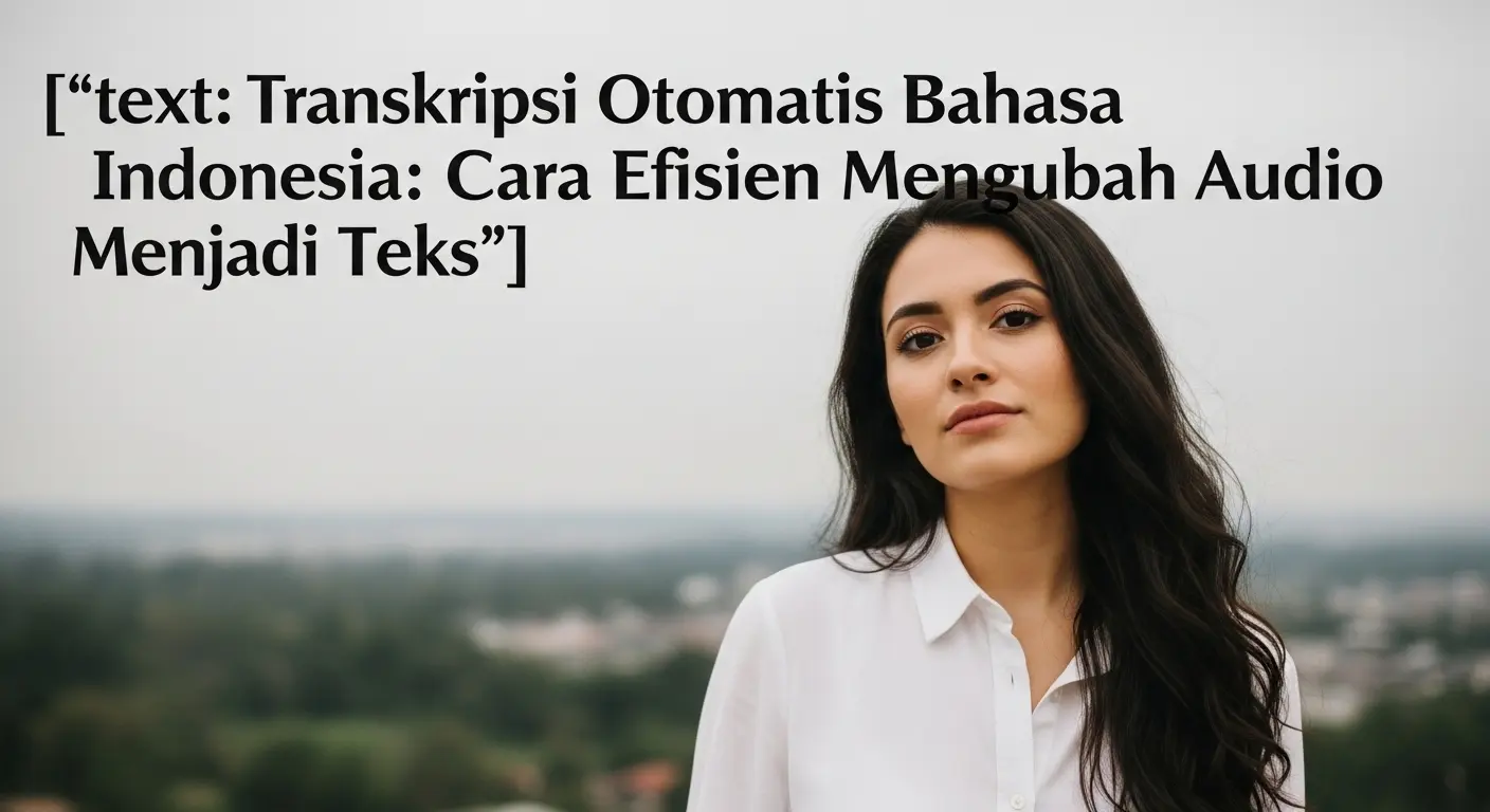 Transkripsi Otomatis Bahasa Indonesia: Cara Efisien Mengubah Audio Menjadi Teks