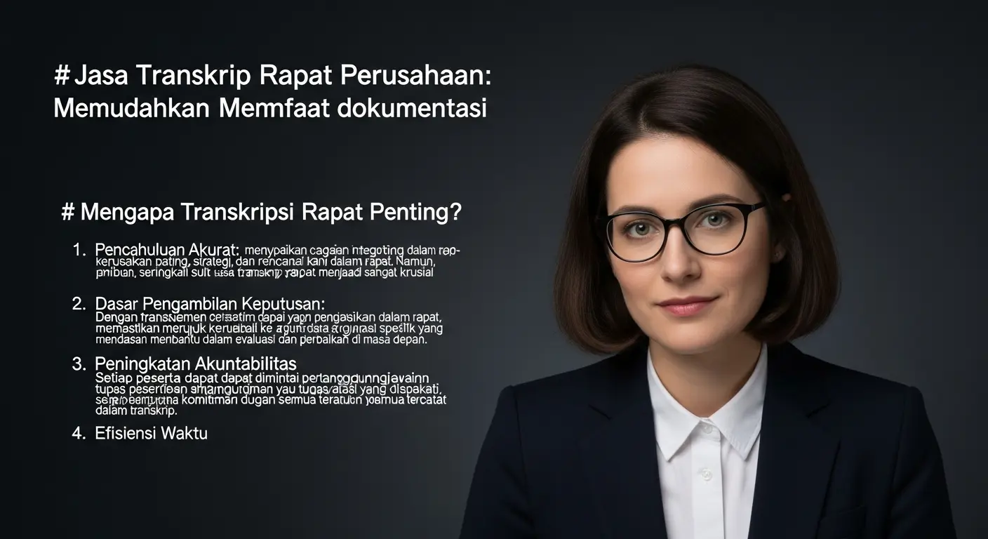Jasa Transkrip Rapat Perusahaan: Memudahkan Dokumentasi