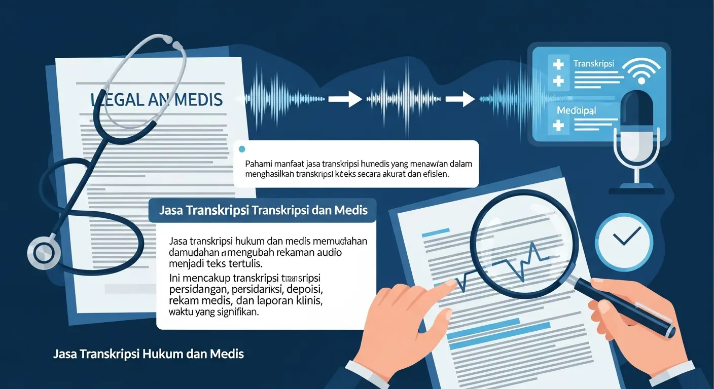 Jasa Transkripsi Hukum dan Medis: Memudahkan Proses Transkripsi Otomatis