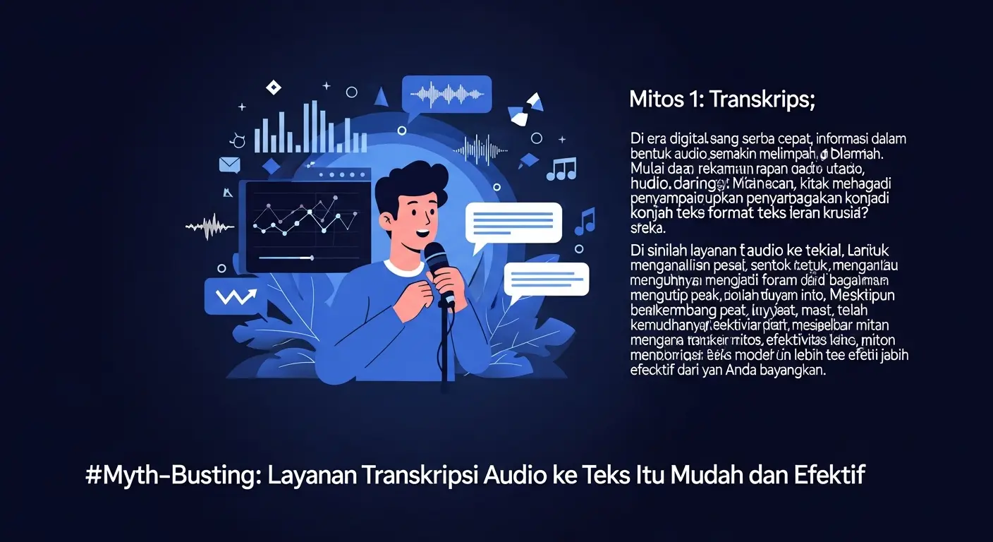Myth-Busting: Layanan Transkripsi Audio ke Teks Itu Mudah dan Efektif