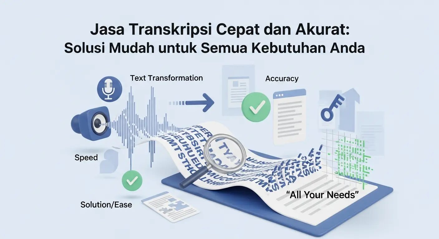 Jasa Transkripsi Cepat dan Akurat: Solusi Mudah untuk Semua Kebutuhan Anda