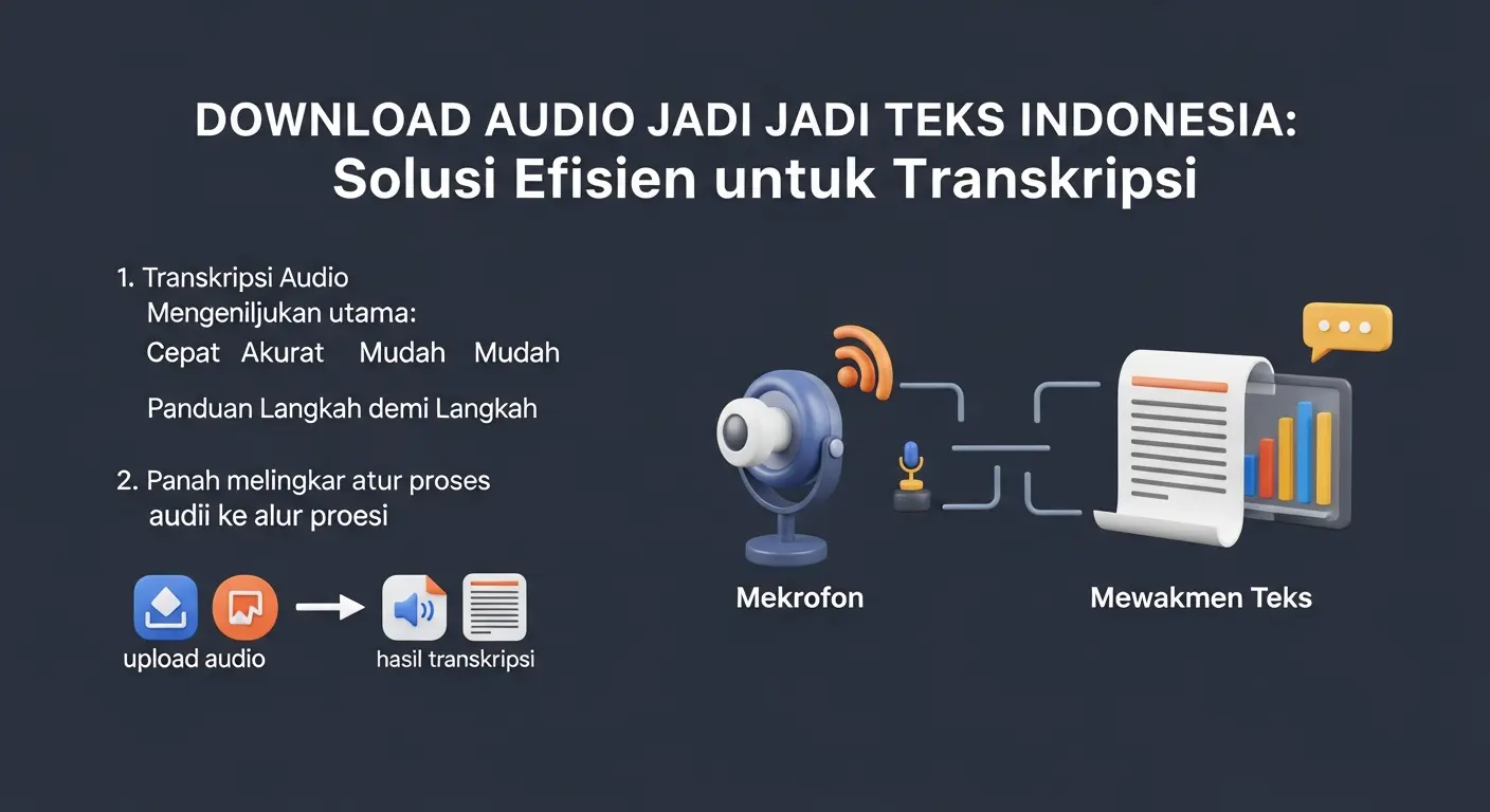 Download Audio Jadi Teks Indonesia: Solusi Efisien untuk Transkripsi