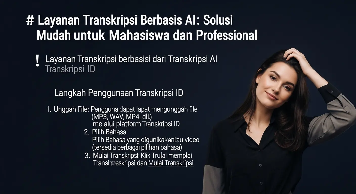 Layanan Transkripsi Berbasis AI: Solusi Mudah untuk Mahasiswa