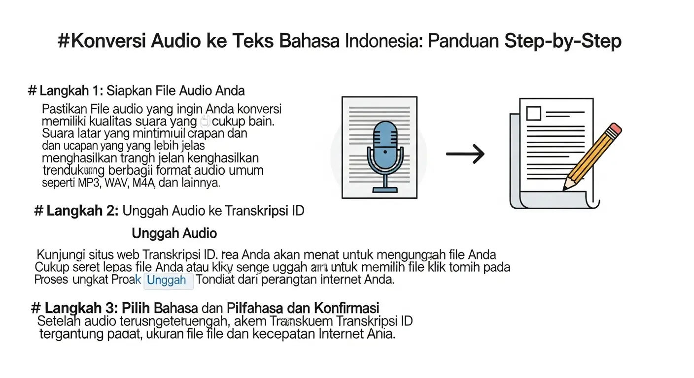 Konversi Audio ke Teks Bahasa Indonesia: Panduan Step-by-Step