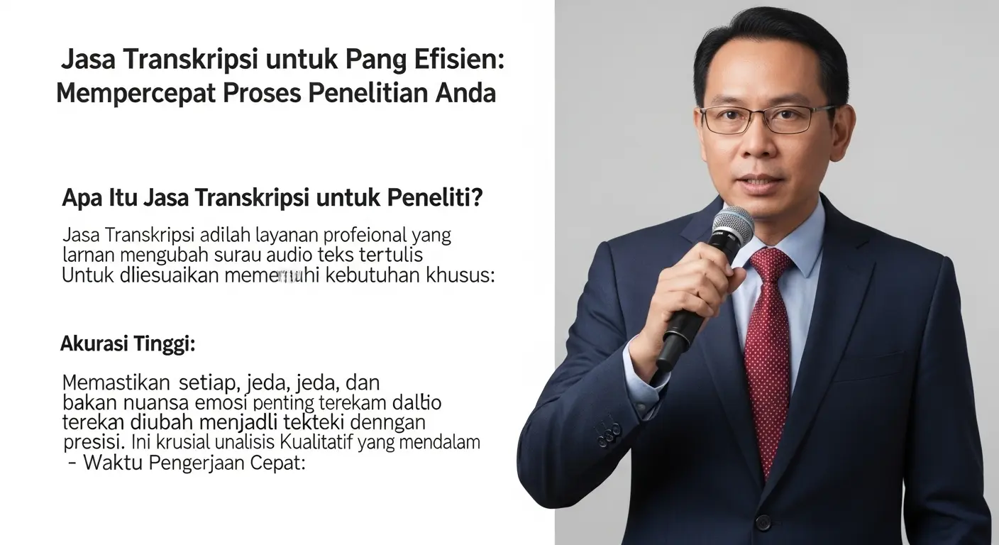 Jasa Transkripsi untuk Peneliti yang Efisien