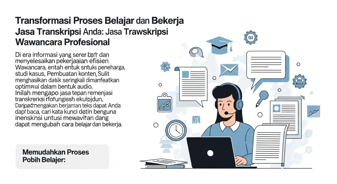 Jasa Transkripsi Wawancara yang Memudahkan Proses Belajar