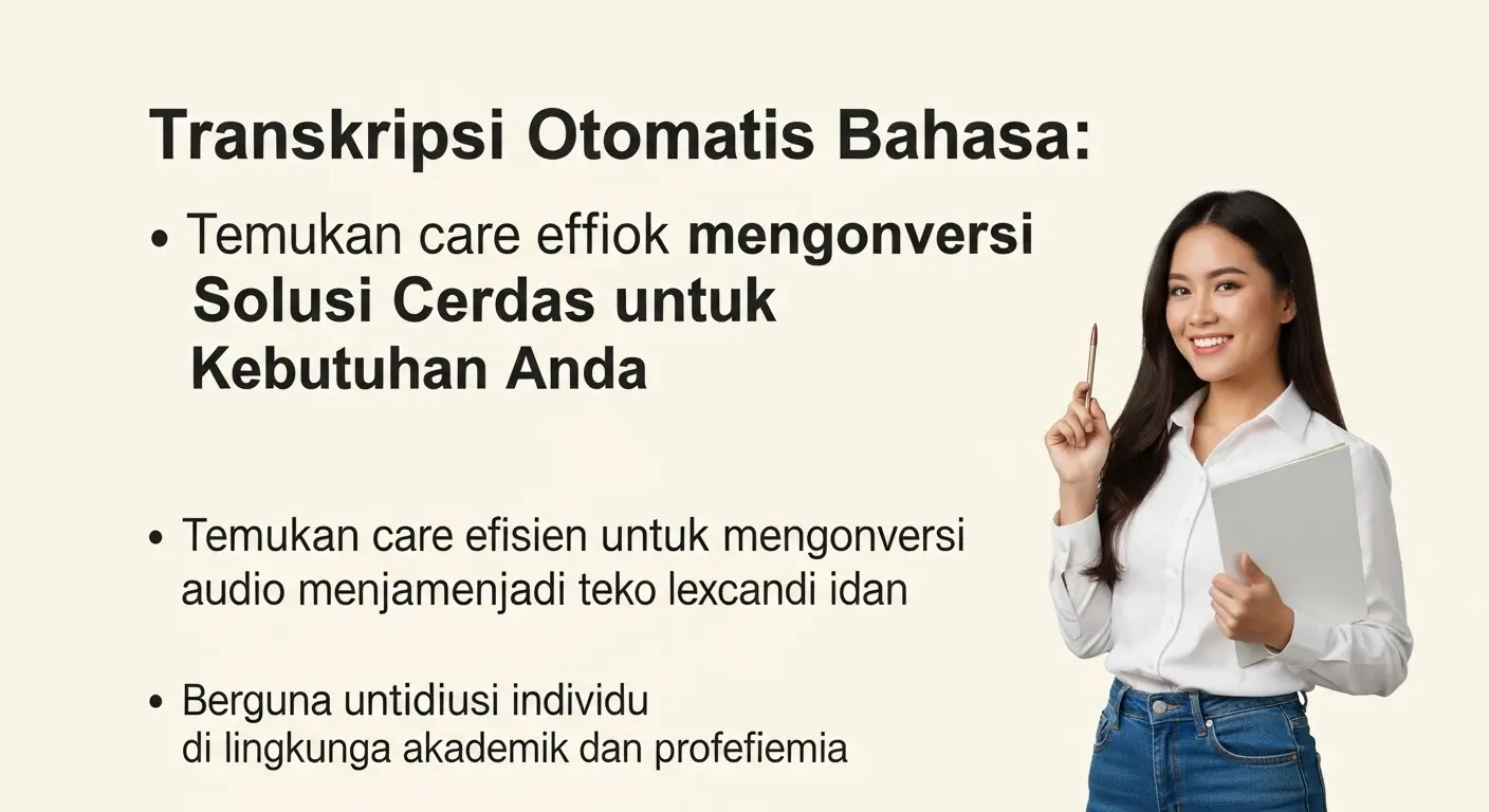 Transkripsi Otomatis Bahasa Indonesia: Solusi Cerdas untuk Kebutuhan Anda