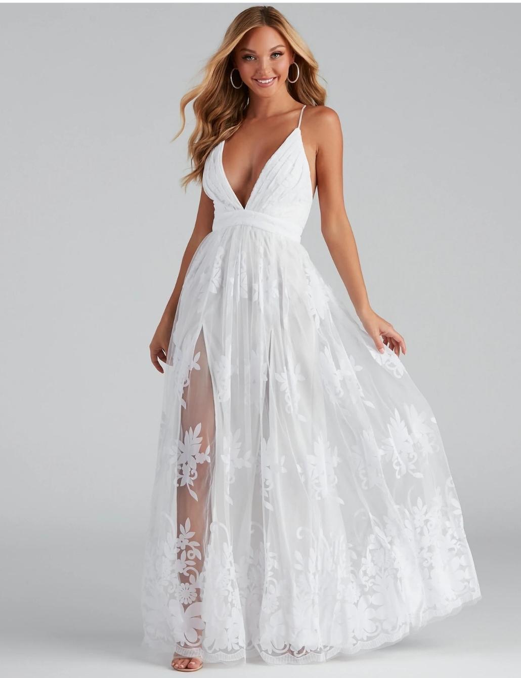 bachelorette dresses white