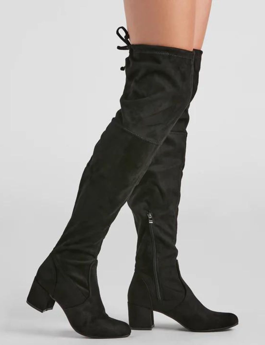 Shop Fall 2022 Trendy Boots, Booties: Knee-High Black, Block Heel