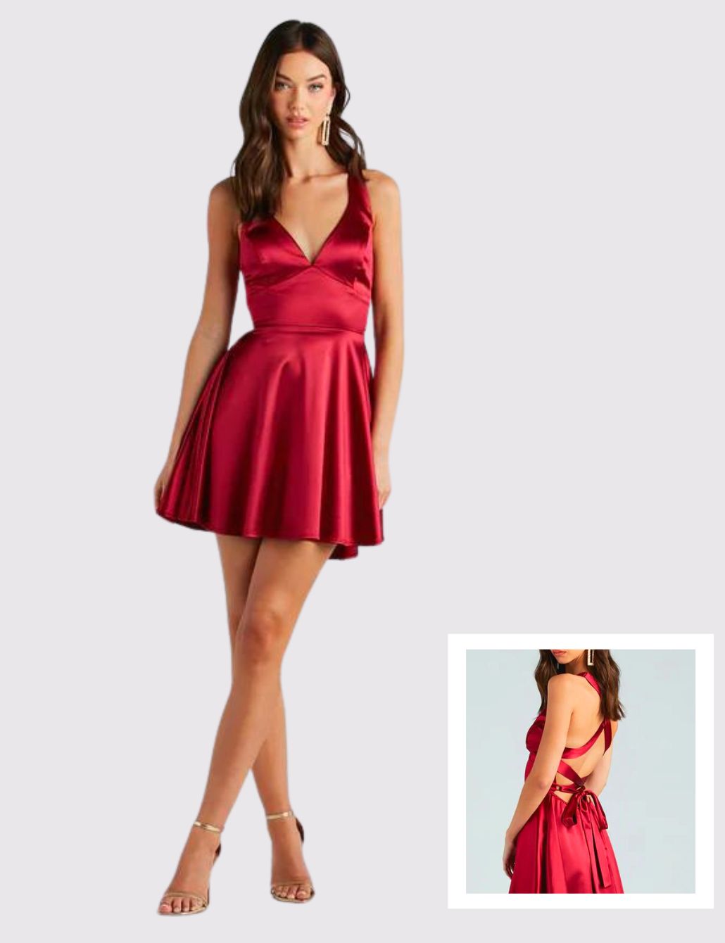 Women's V-neck Floral Mini Dress Sexy Soft Women Evening Cocktail Ball  Dress Ro.