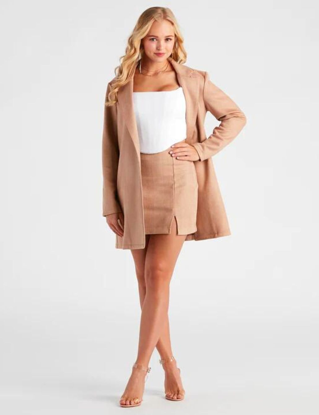 Missguided Jersey Wide Leg Pants Camel, $40, Missguided