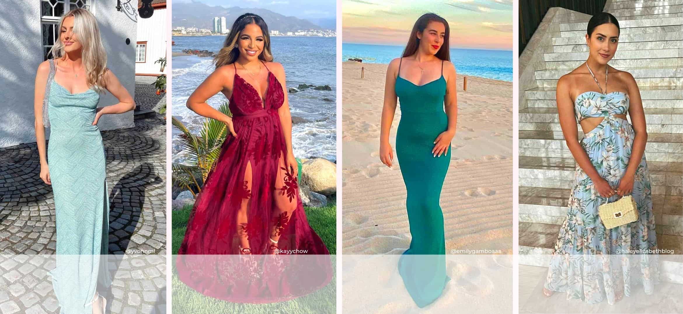 formal beach wedding guest dresses