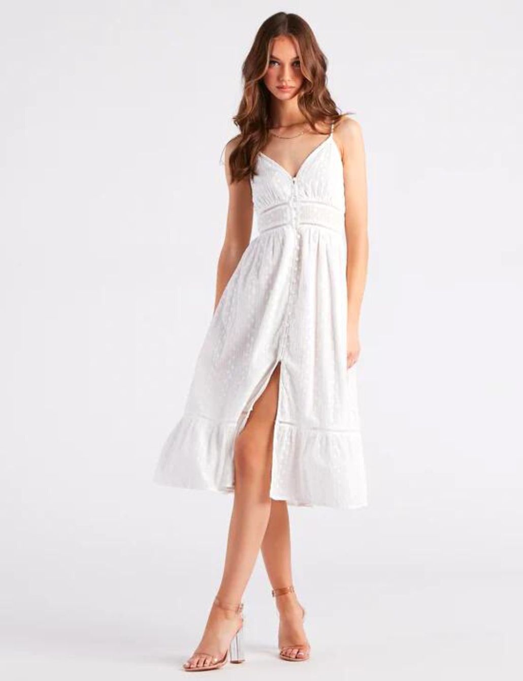 white sun dress