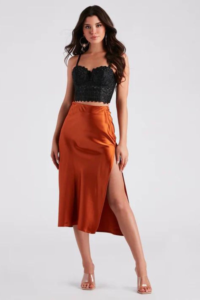 Long skirt clearance outfits images