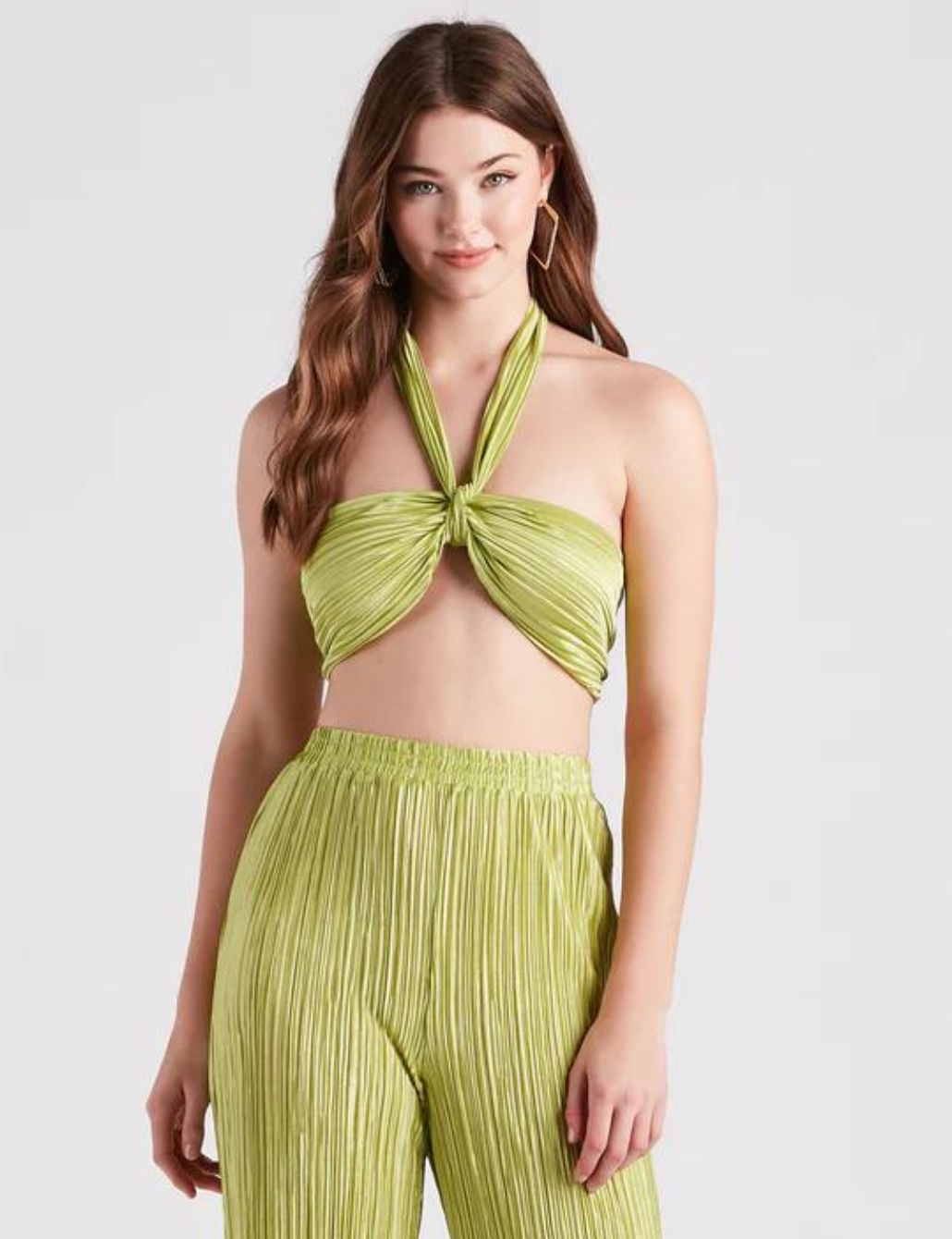 lime flare Sexy Summer Lace Trim Sleeveless Cami Maldives