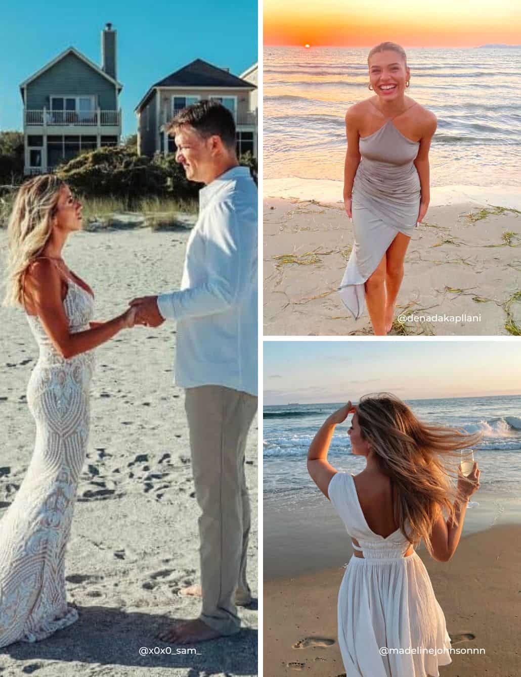 Beach Engagement Photo Dresses