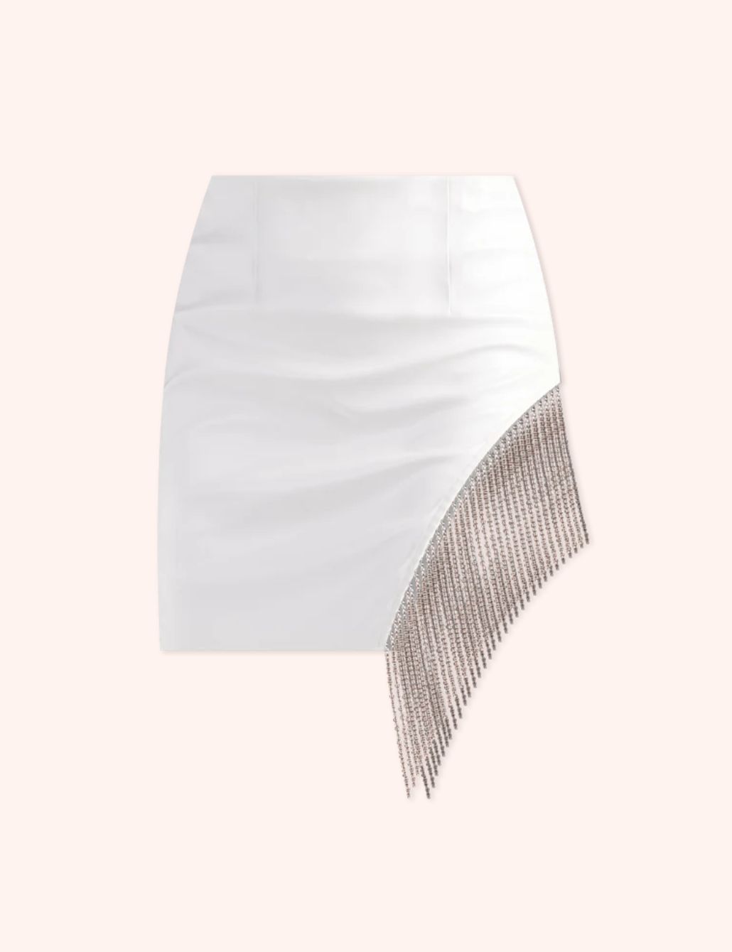 Oh My Pearl Faux Wrap Mini Skirt