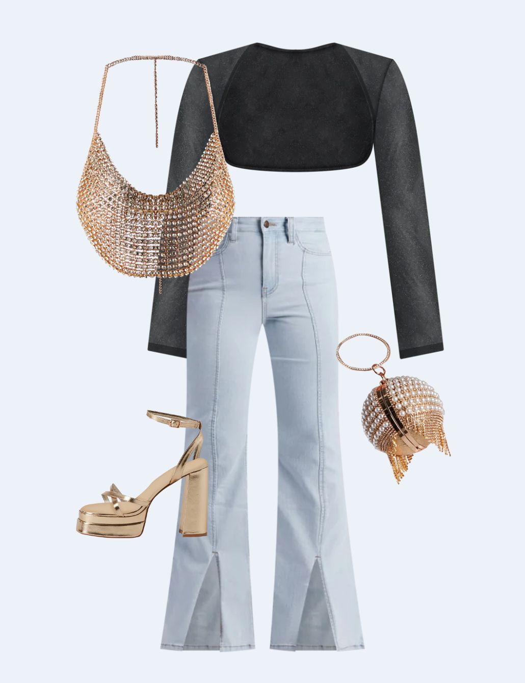 Stylish Outfits With Flare Jeans For Day & Night