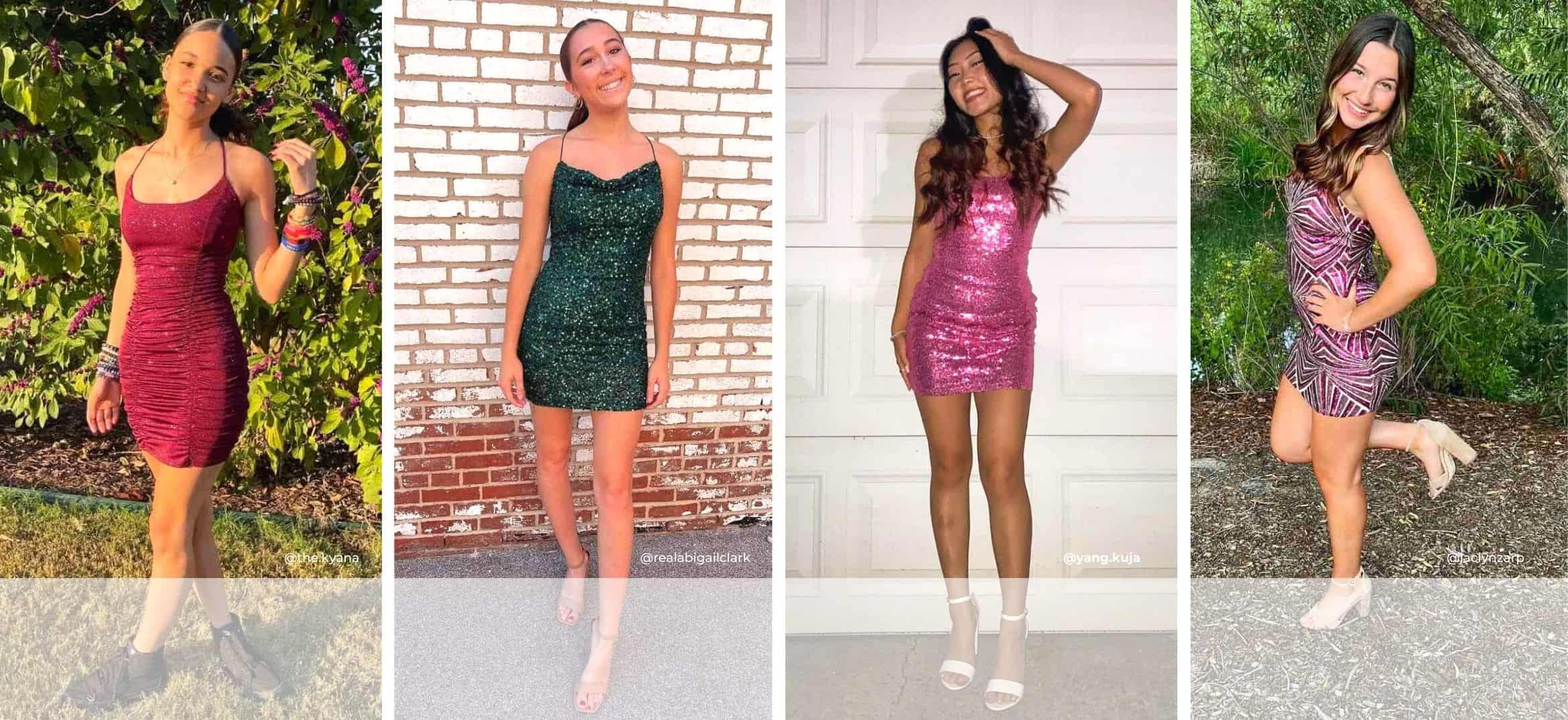 16 Insta-Worthy Sparkly Homecoming Dresses