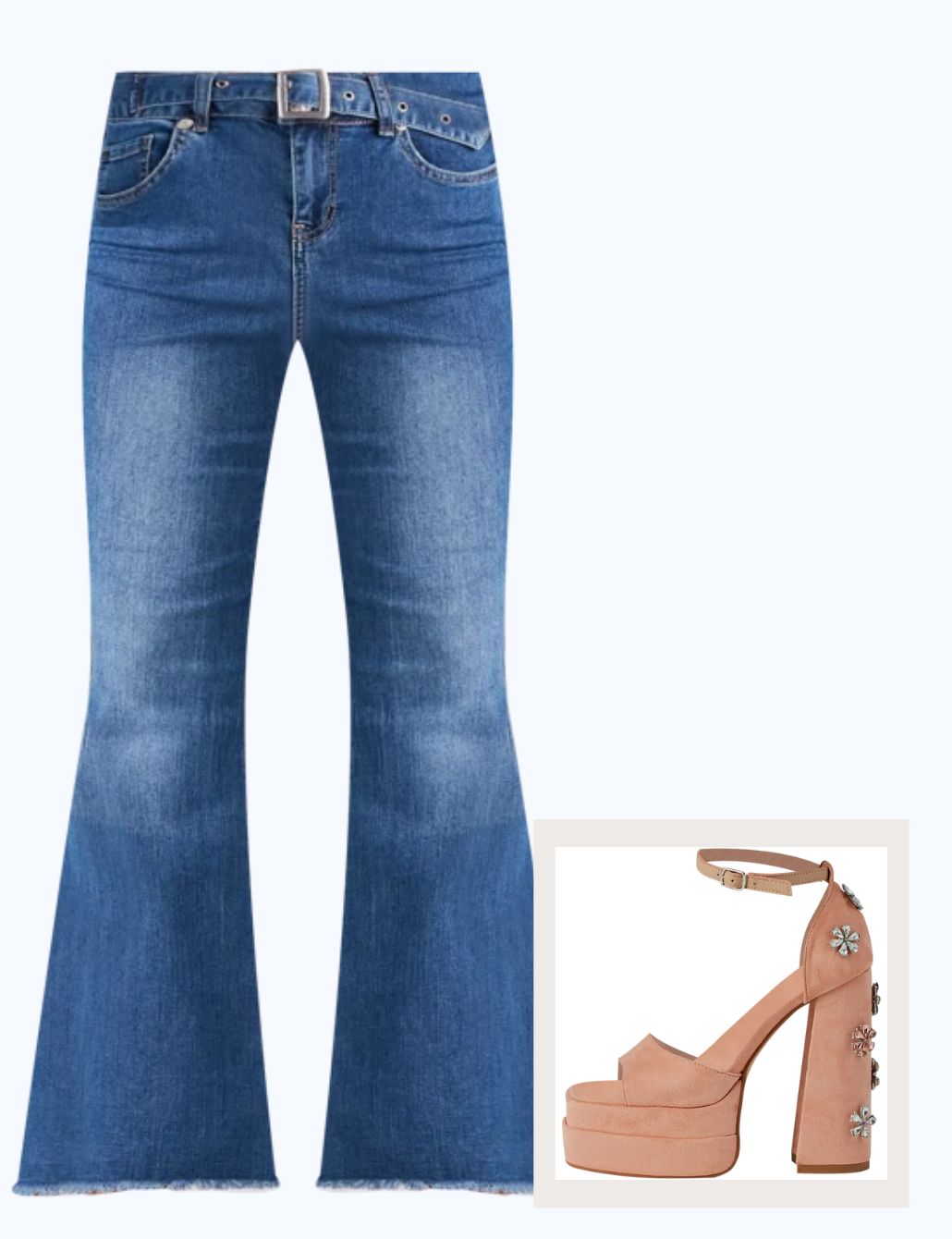 Deep Dive - Mid Rise Flare Jeans