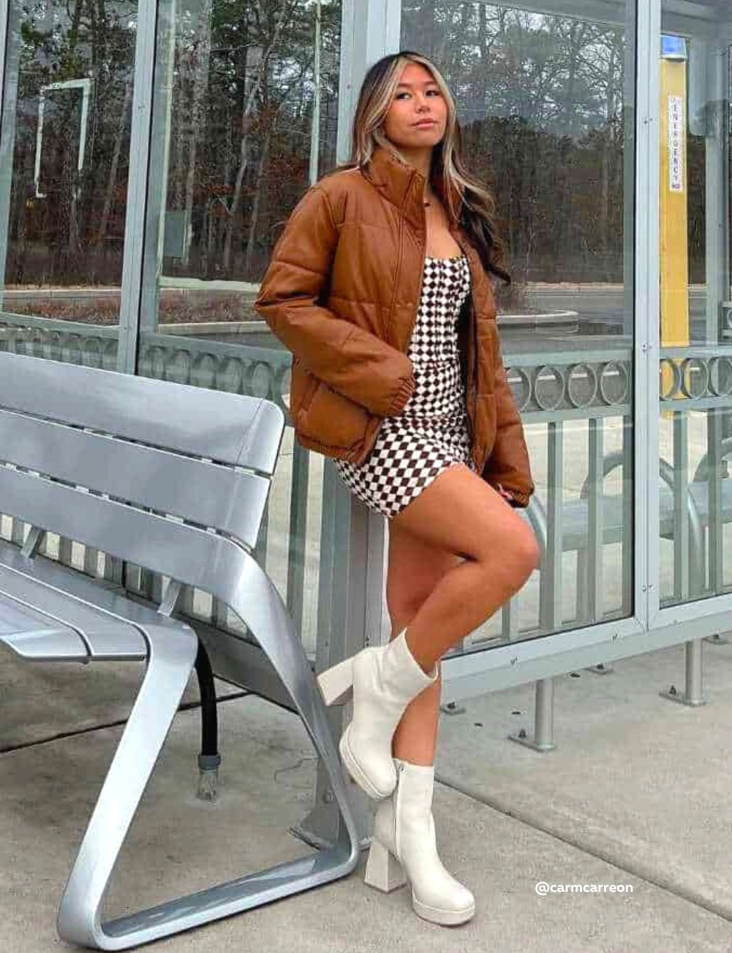 Cream ankle clearance boots outfit